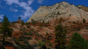 PICTURES/Leaving Zion on Mt. Carmel Hwy/t_Red Rock & White Dome8.JPG
